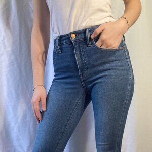 Medium Wash Madewell High-Rise Skinny Jean